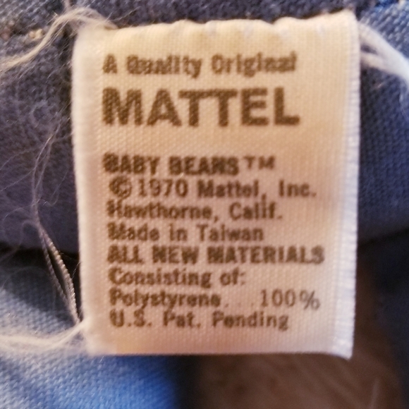 1970 Baby Beans Doll Boy Blue Overalls and Hat Mattel Vintage TLC - Picture 13 of 14